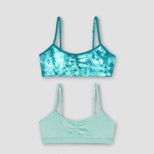 NWOT target girl’s blue bras